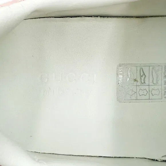 Gucci Jumbo GG Pink Leather Platform Low Top Chunky Sneakers EU 40 US 10 - Picture 8 of 9